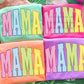Mama neon multi colored checked- DTF&UV