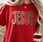 Christmas pattern Jesus- DTF
