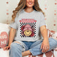 XOXOXO Smiley Checkered DTF