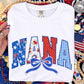 Nana red white and blue -DTF&UV