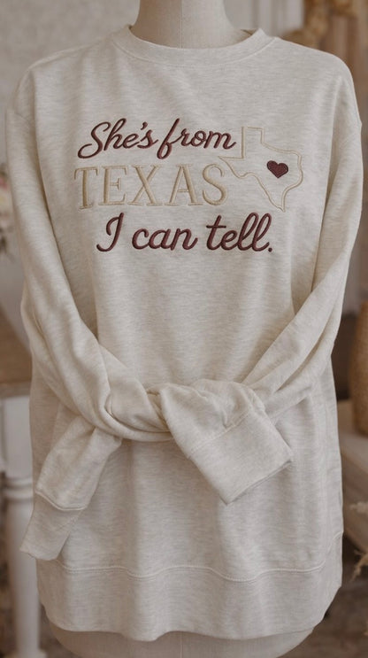 She’s from Texas- Embroidered