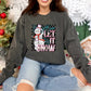 Let It Snow Pink Checkered - DTF