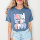 Land of the free with lace edges-DTF