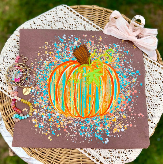 Pumpkin splatter- DTF&UV