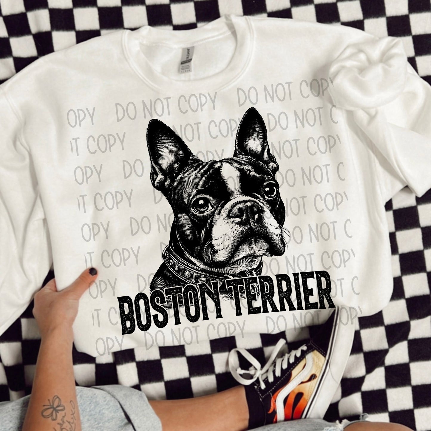 Boston Terrier Portrait - DTF