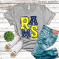 Rams Royal Blue and Yellow - DTF