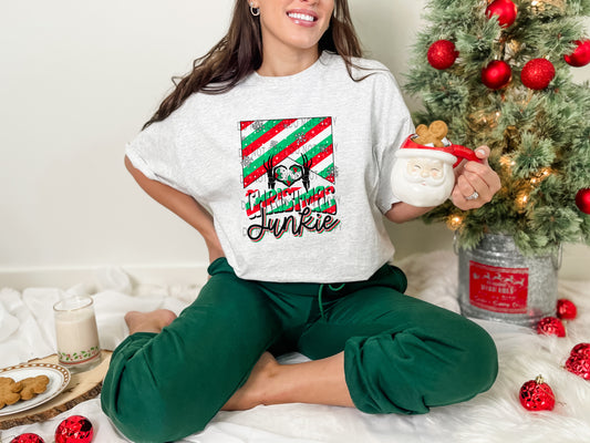 Christmas Junkie Stripes - DTF