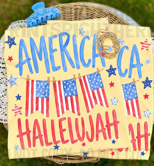 America Hallelujah string of flags -
DTF&UV