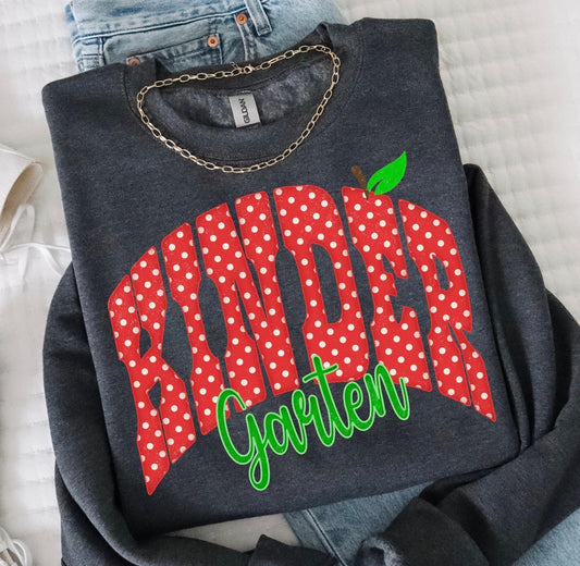 Red with white polka dots GRADE-Kindergarten -DTF&UV