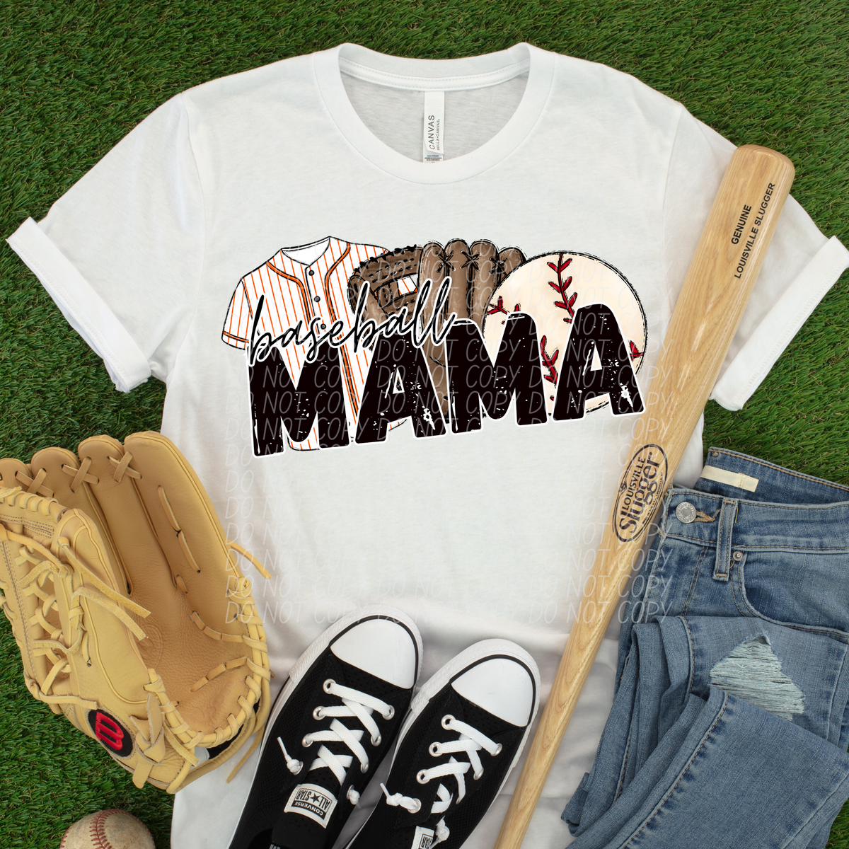 BASEBALL MAMA ORANGE -DTF