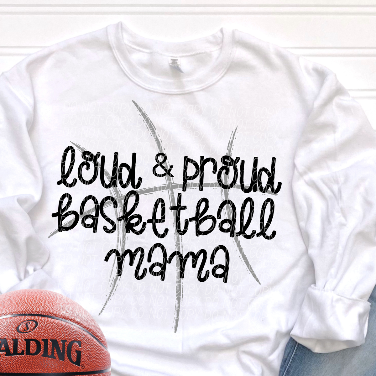 BASKETBALL SHAPE BLACK-DTF&UV
