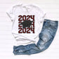 2024 Grad Cap Stacked Maroon - DTF