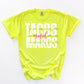 Tacos and Margs white and pink-DTF