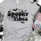 Spooky vibes black bats webs-DTF