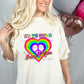 All You Need Is Peace And Love Rainbow DTF