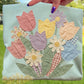 Floral bouquet faux quilt -DTF&UV