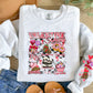 Valentine Sweets Pink Checkered With Sleeve -DTF