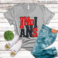 Indians Red and Black - DTF