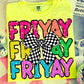 Friyay with Checkered bow- DTF&UV