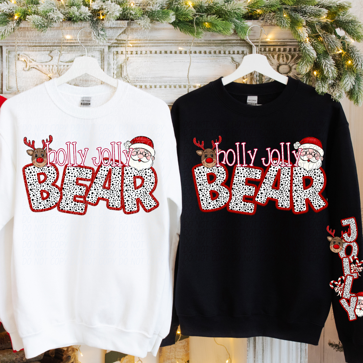Holly Jolly Mascot Comes with Sleeve (DROPDOWN)-DTF&UV