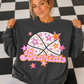 Basketball Pink Orange Stars Mascot (Dropdown)- DTF&UV