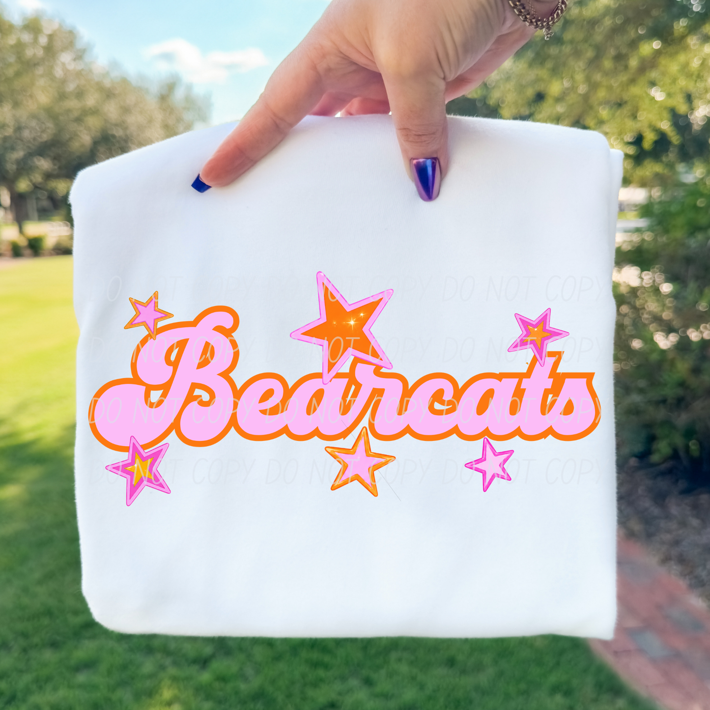 Pink Orange Stars Mascot (Dropdown)- DTF&UV