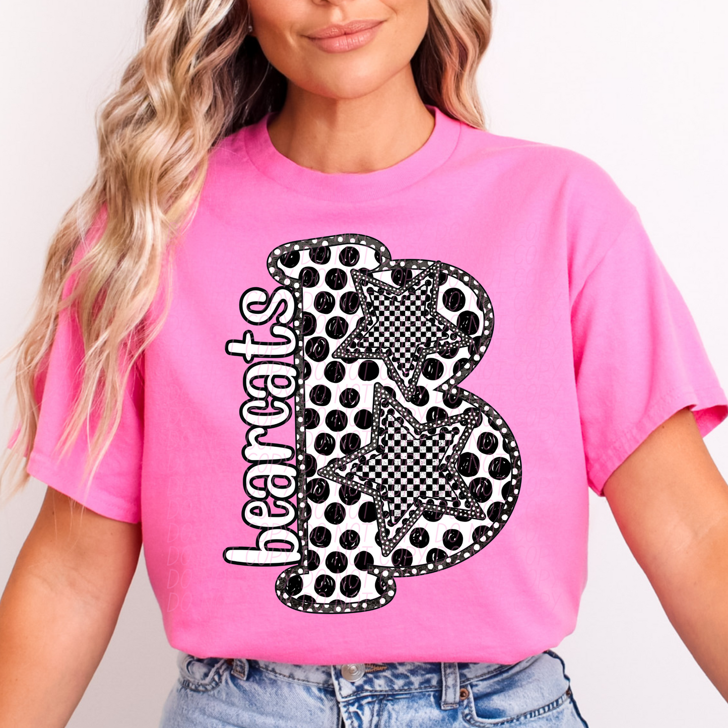 Polka Dot Mascot(Dropdown)-DTF&UV