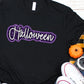 Halloween purple sequin faux-DTF