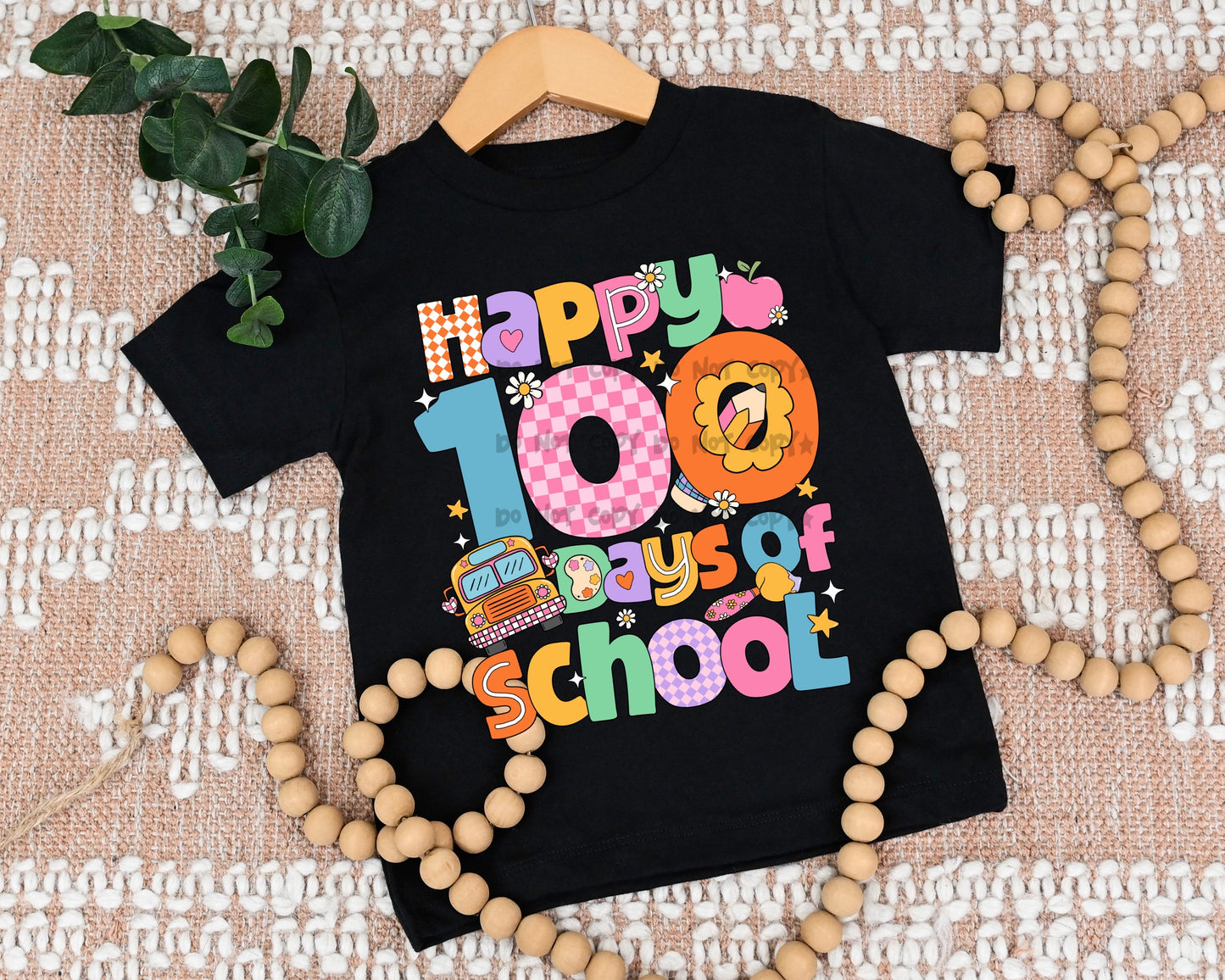 Happy 100 days of school bright-DTF