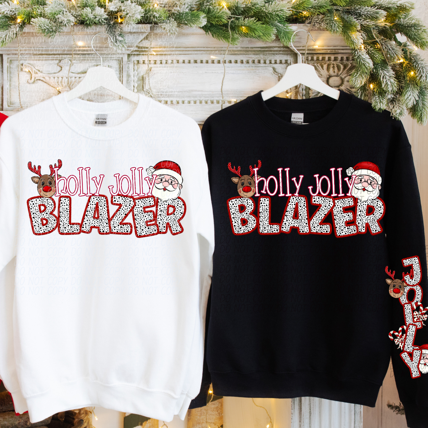 Holly Jolly Mascot Comes with Sleeve (DROPDOWN)-DTF&UV