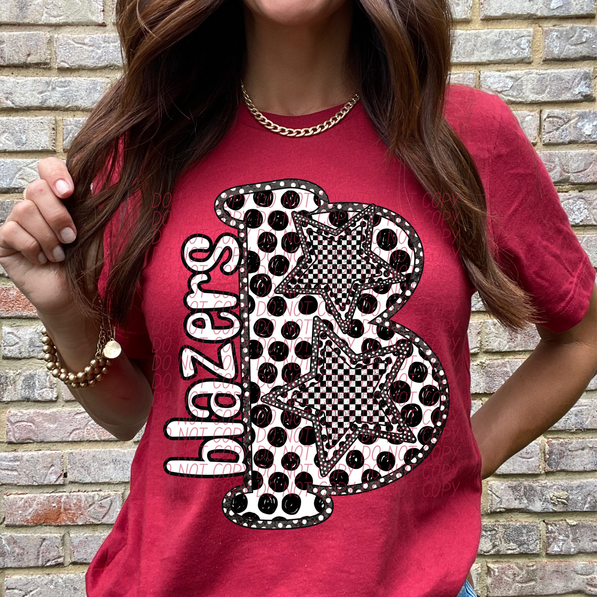 Polka Dot Mascot(Dropdown)-DTF&UV