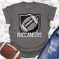 Bejeweled football badge teams- (ALL TEAMS ARE LISTED IN THIS LISTING in the dropdown)-DTF