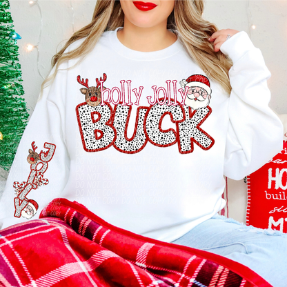 Holly Jolly Mascot Comes with Sleeve (DROPDOWN)-DTF&UV