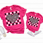 BW XO STACKED CHECKER HEART-dtf