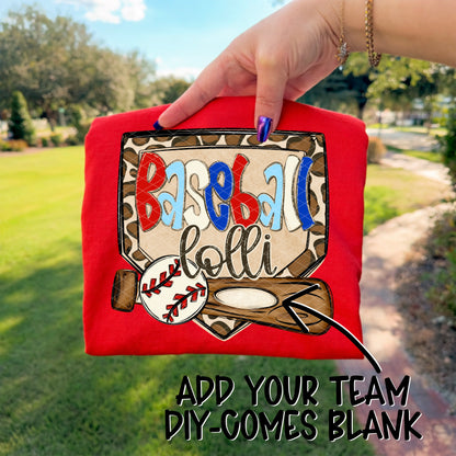 Baseball CUSTOM "Name & Team Name"  -DTF&UV