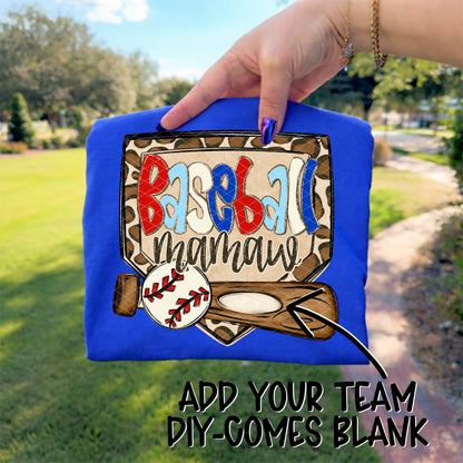 Baseball CUSTOM "Name & Team Name"  -DTF&UV