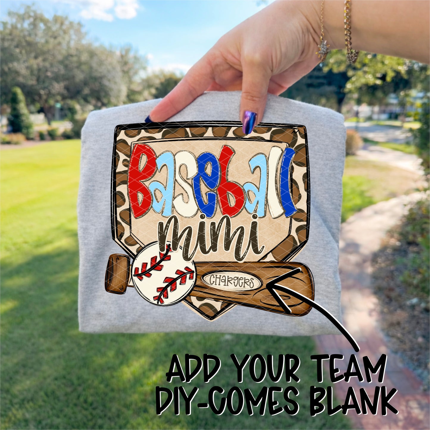 Baseball CUSTOM "Name & Team Name"  -DTF&UV
