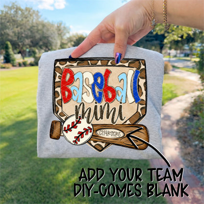 Baseball CUSTOM "Name & Team Name"  -DTF&UV