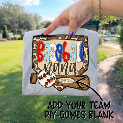 Baseball CUSTOM "Name & Team Name"  -DTF&UV