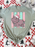 Christmas hippo-DTF