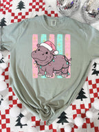 Christmas hippo-DTF