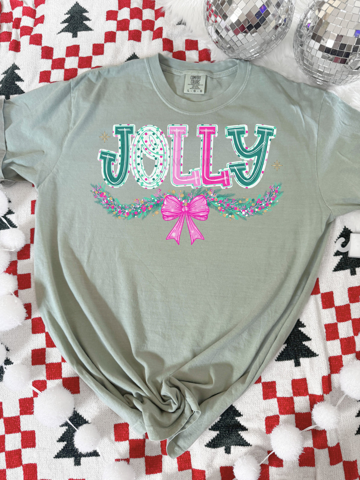 Jolly Garland with bow-DTF