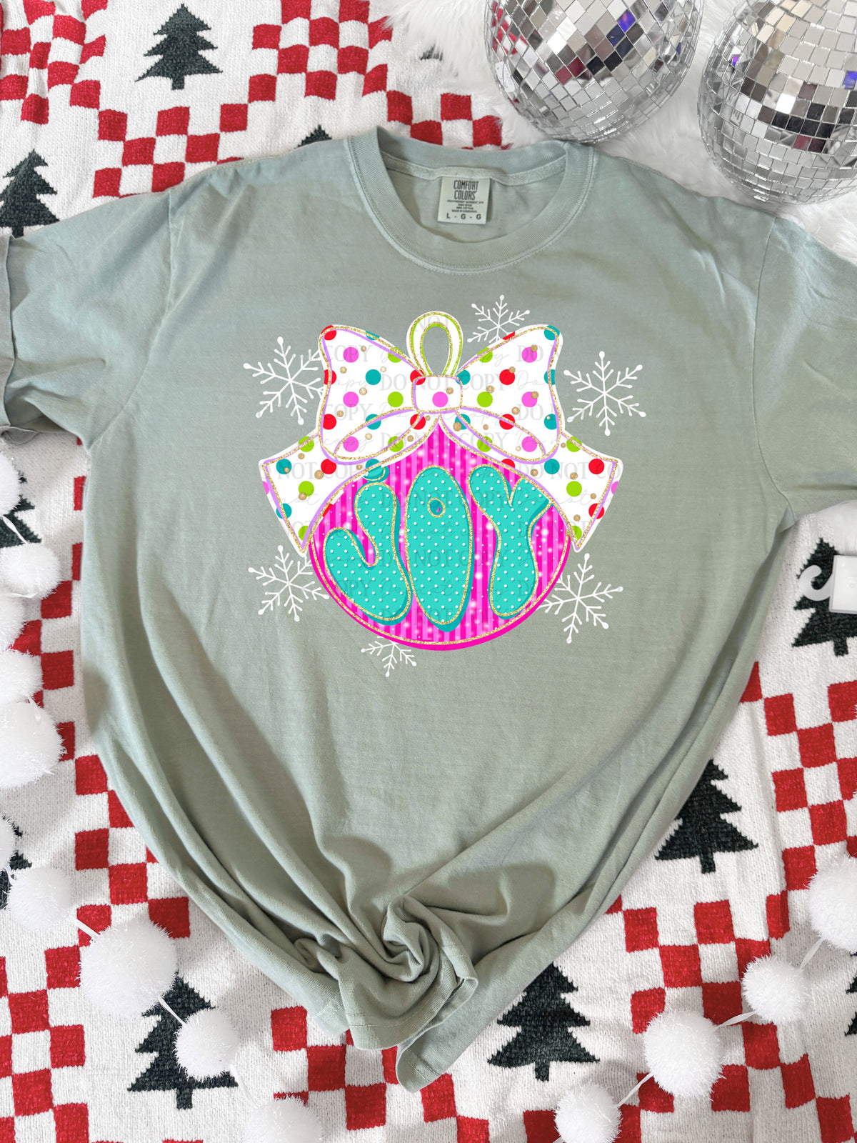 Joy Christmas ornament-DTF