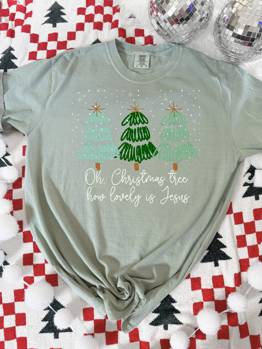 Oh Christmas tree how lovely is Jesus-DTF