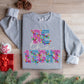 Be the light snowflakes on letters faux embroidery-DTF