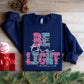 Be the light snowflakes on letters faux embroidery-DTF