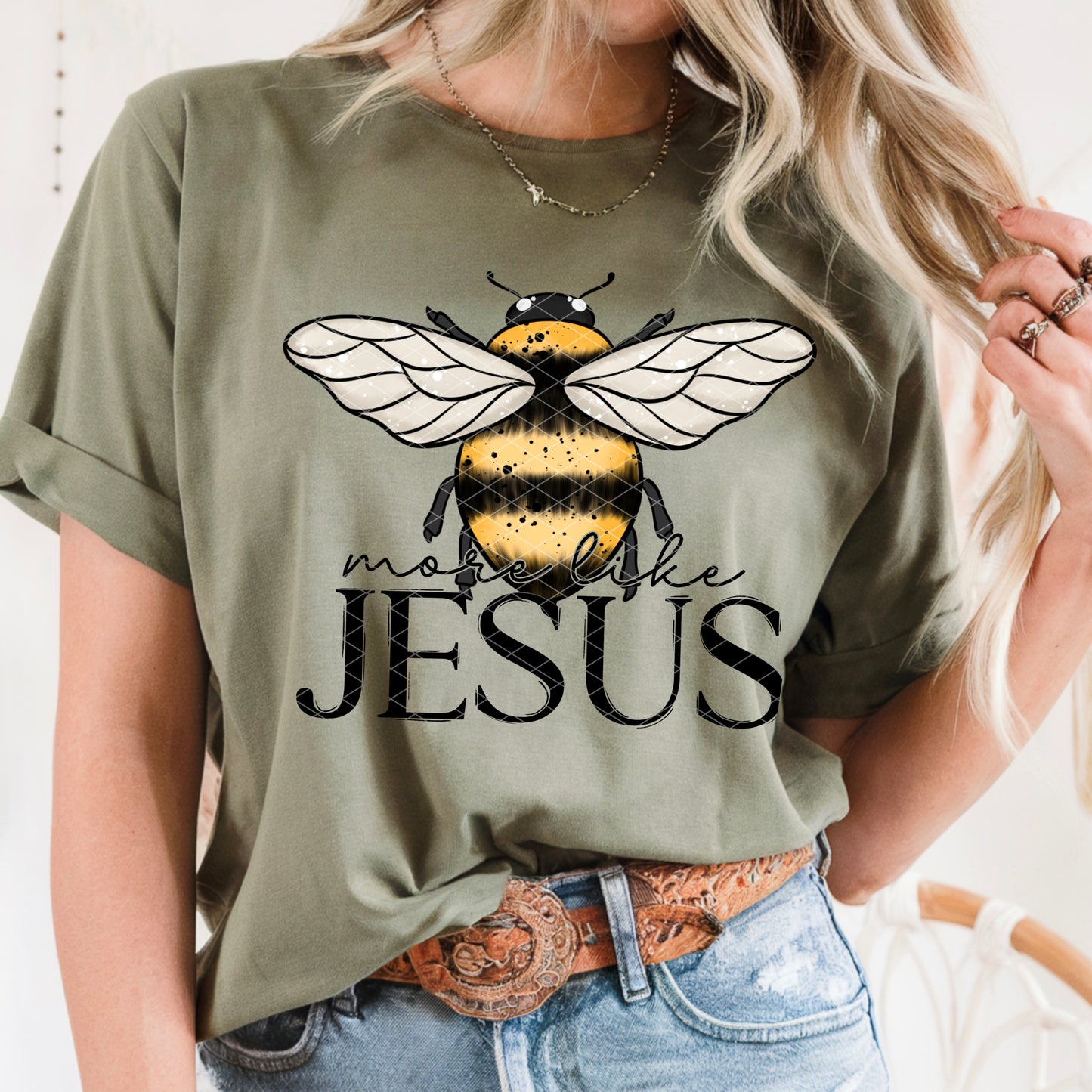 Bee More Lik Jesus -DTF&UV