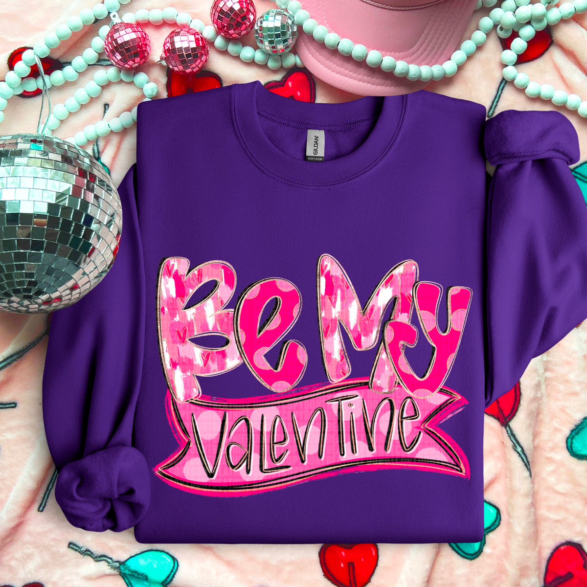 Be my Valentine banner-DTF