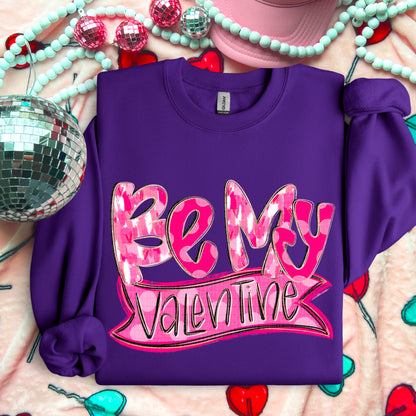 Be my Valentine banner-DTF