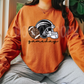 Black Helmet Game Day Faux Sequin-DTF